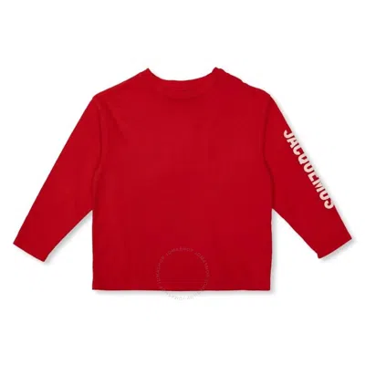 Jacquemus Kids Maches Long-sleeved T-shirt In Red