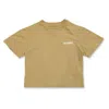 Jacquemus Kids Manches Logo Print T-shirt In Beige