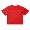 Jacquemus Kids Manches Logo Print T-shirt In Red