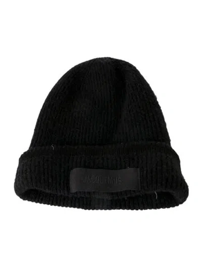 Pre-owned Jacquemus Knit Beanie In Black