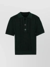JACQUEMUS KNIT CABLE POLO SHIRT