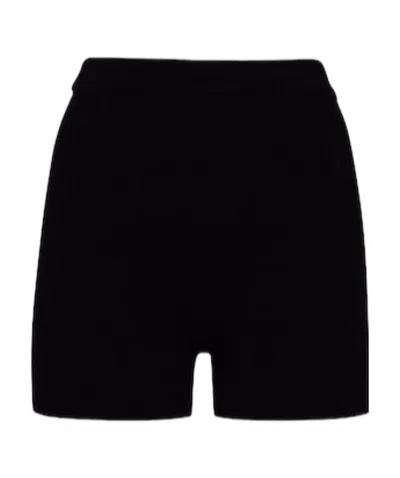 Jacquemus Knitted Cycling Shorts In Black