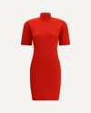 Jacquemus Red La Robe Maille Castagna Dress In Red