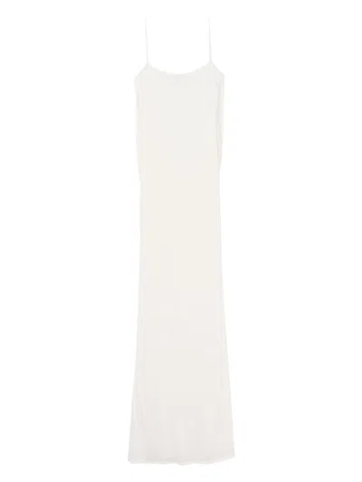 Jacquemus Knitted Dress In White