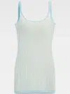 Jacquemus Knitted Mini Dress In Blue