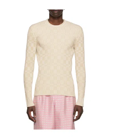 Jacquemus Knitted Pullover In Nude