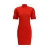 Jacquemus Red La Robe Maille Castagna Dress In Red