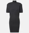 Jacquemus Knitted Wool And Cashmere Minidress In Blue