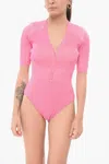 Jacquemus Knitted Yauco Bodysuit With Polo Neck