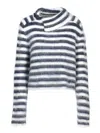 Jacquemus Marina Striped Wool-blend Sweater In Blue