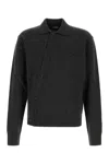 Jacquemus Grey Cardigan With Asymmetrical Design In Wool Man In Gray