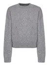 Jacquemus Alpaca Blend Sweater In Grey