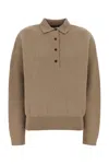 Jacquemus Polo Sweater La Maille Vareuse Pallone In Neutral