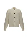 Jacquemus Soft Knit Cardigan Embroidered Detail In Neutral