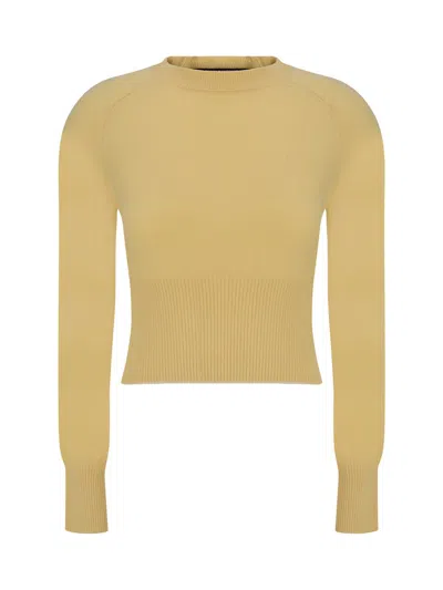 Jacquemus La Maille Soglia Sweater In Light Yellow
