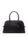 Jacquemus Knot-detail Leather Shoulder Bag In Black