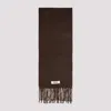 Jacquemus Brown Alpaca L Echarpe Carro Scarf In Brown