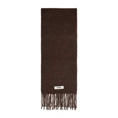 Jacquemus L Echarpe Carro Scarf Women In Brown