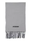 Jacquemus L Echarpe Moisson In Gray