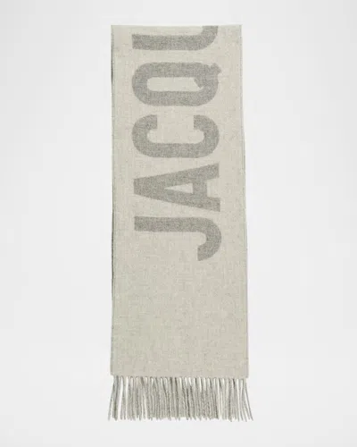 Jacquemus L Echarpe Two-tone Scarf In Grey
