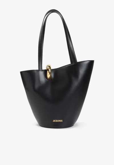 Jacquemus La Bambola Moyen Tote Bag In Black