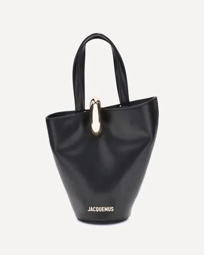 Jacquemus La Bambola Small Bucket Bag In Black