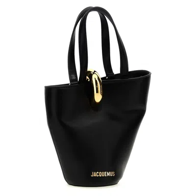 Jacquemus La Bambola Small Bucket Bag In Black
