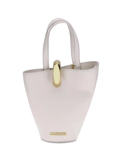 Jacquemus Womens Light Ivory Le Petit Bambola Small Leather Top-handle Bag In Multicolor