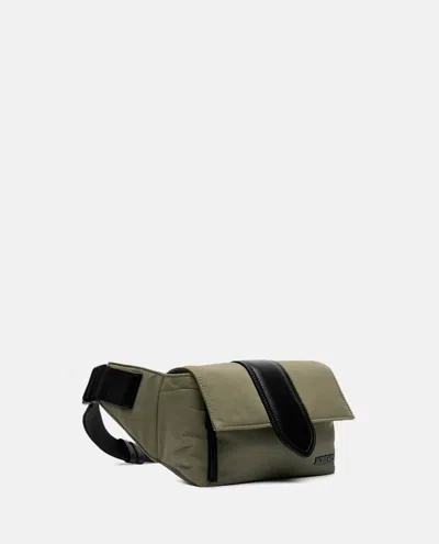 Jacquemus La Banane Bambino Cotton Belt Bag In Green