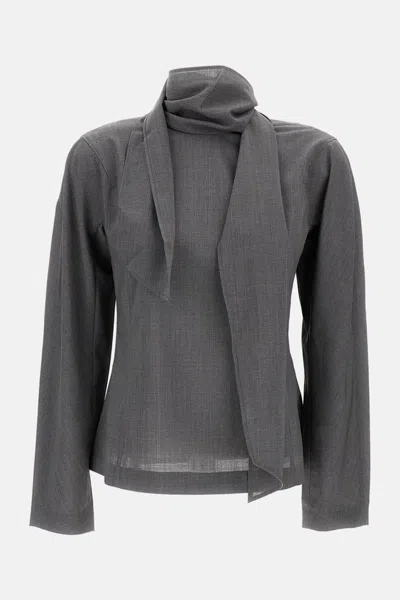 JACQUEMUS LA BLOUSE CHALE SHIRT
