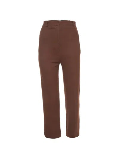 Pre-owned Jacquemus La Bomba Straight-leg Trousers In Brown