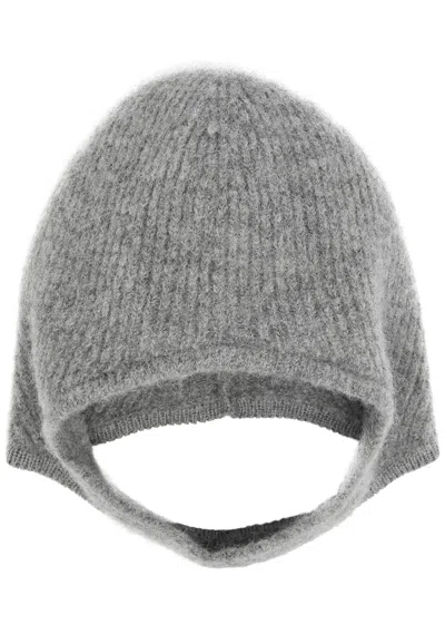Jacquemus La Capuche Gros Grain Alpaca-blend Hat In Grey