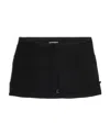Jacquemus La Caraco Straight Mini Skirt In Black