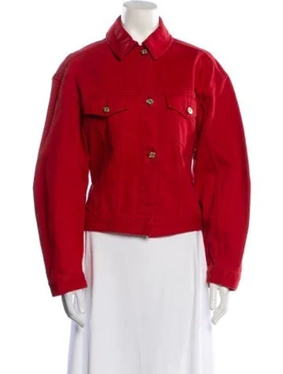 Pre-owned Jacquemus La Casa Denim Jacket In Red