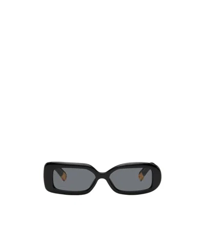 Jacquemus La Casa 'les Lunettes Rond Carré' Sunglasses In Gray