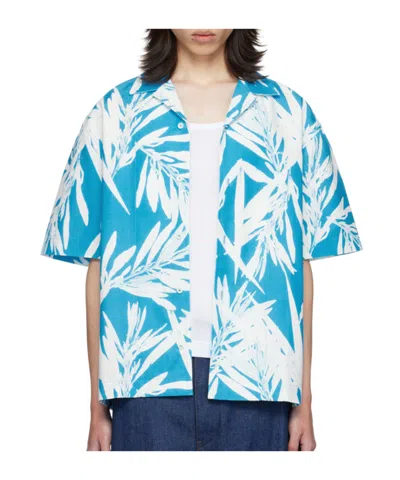 Jacquemus La Casa Series Of Patterned Printed Shirts In 3dd Prt Foliage Wh/b