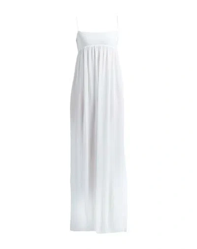 Jacquemus La Casa Woman Maxi Dress White Size M Polyester, Viscose, Elastane