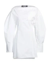 Jacquemus Off-the-shoulder Mini Dress With Chest Pocket