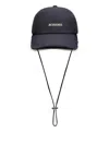Jacquemus Artichoke Fringed Baseball Cap In Blue
