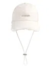 Jacquemus La Casquette Artichaut Accessories In White