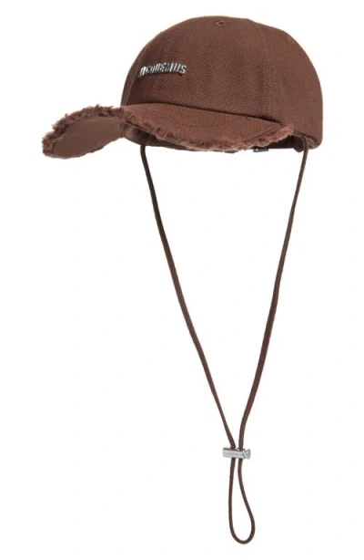Jacquemus La Casquette Articaut Baseball Hat In Brown