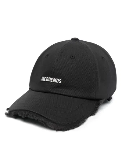 Jacquemus La Casquette Artichaut Baseball Cap In Black