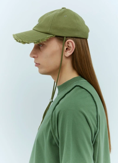 Jacquemus La Casquette Artichaut Baseball Cap In Green