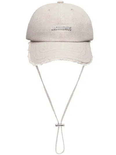 Jacquemus La Casquette Artichaut Cotton Hat In Off-white