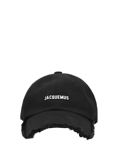 Jacquemus La Casquette Artichaut Baseball Hat In Black