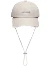 Jacquemus La Casquette Artichaut Cotton Hat In Grey