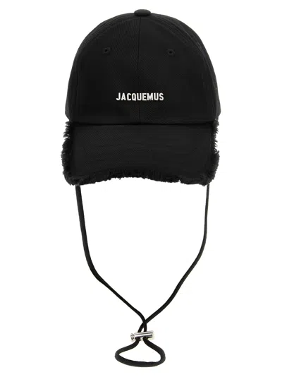 Jacquemus La Casquette Artichaut Hats Black In Blue