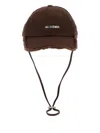 Jacquemus Men La Casquette Artichaut Cap In Brown