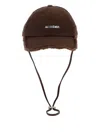 Jacquemus Men La Casquette Artichaut Cap In Brown