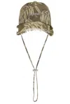 Jacquemus La Casquette Artichaut Cap In Jacquard Banana Logo Khak